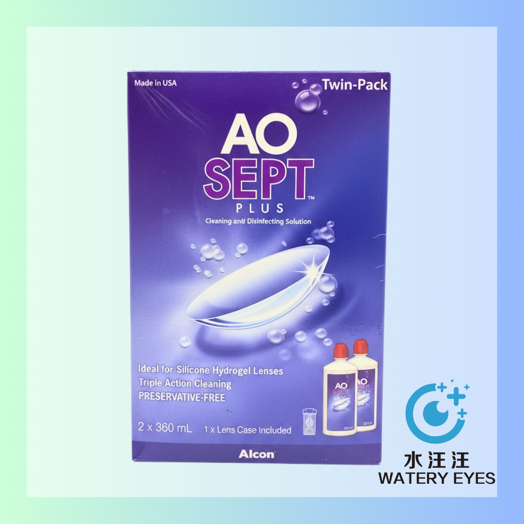 Alcon AO Sept Plus 雙氧水隱形眼鏡護理系統 360ml x 2支