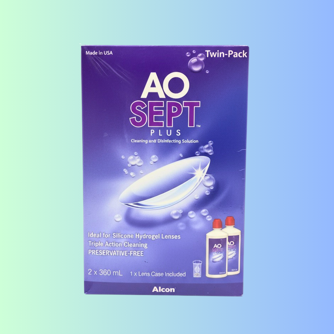 Alcon AO Sept Plus 雙氧水隱形眼鏡護理系統 360ml x 2支