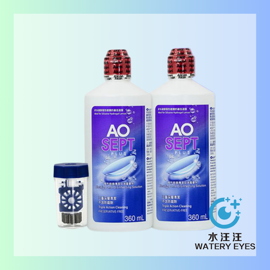 Alcon AO Sept Plus 雙氧水隱形眼鏡護理系統 360ml x 2支