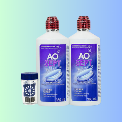 Alcon AO Sept Plus 雙氧水隱形眼鏡護理系統 360ml x 2支